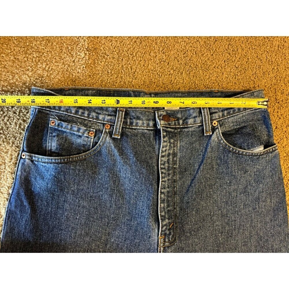 ‘93 VTG LEVIS 550 Denim Jeans 38x36 (Fits 36x35) Casual Tapered Med Wash - Picture 10 of 10